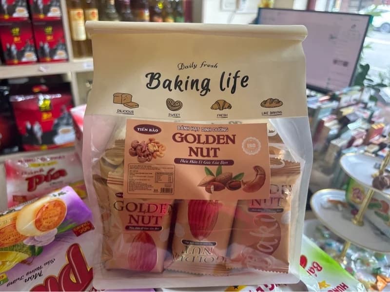 Bánh hạt dinh dương Golden nut 250g