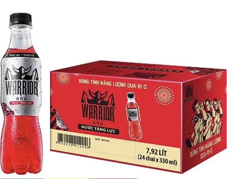 Nước tăng lực Warrior vị dâu chai 330ml