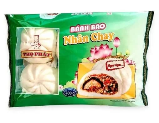 Bánh bao chay có nhân (400gr/ bịch)