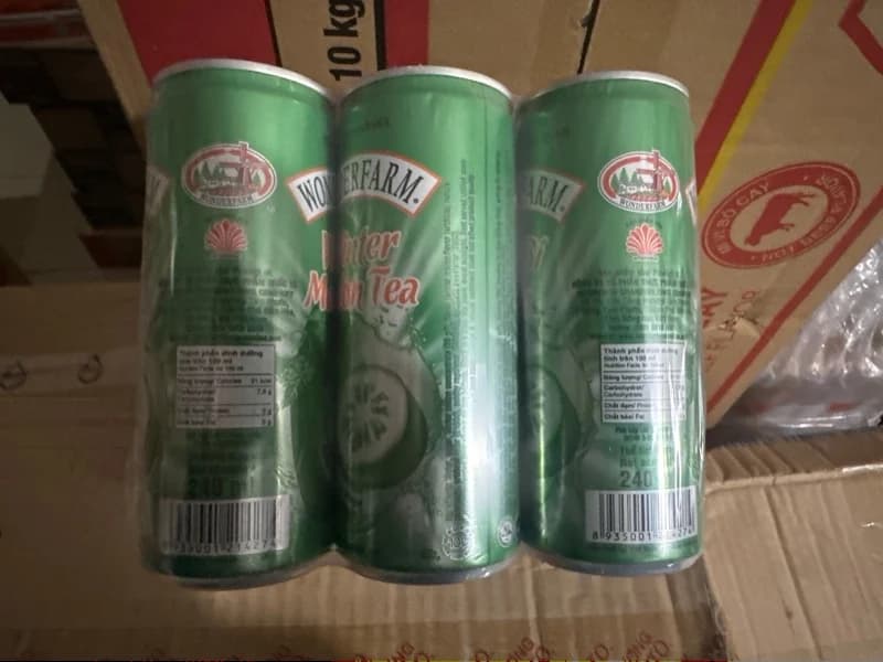 Trà bí đao Wonderfarm lon cao 240ml