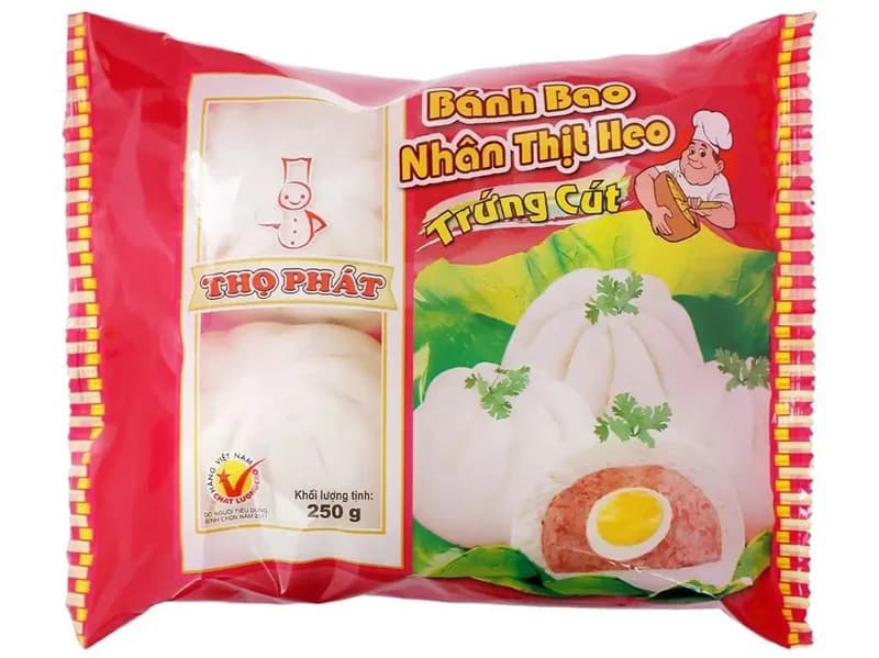 Bánh bao nhân thịt heo trứng cút thọ phát 250g