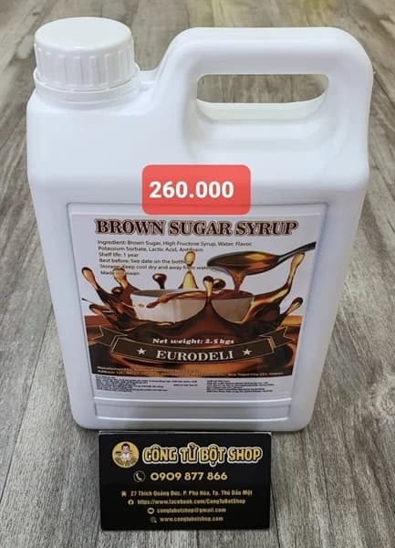 Eurodeli syrup đường đen 2.5kg