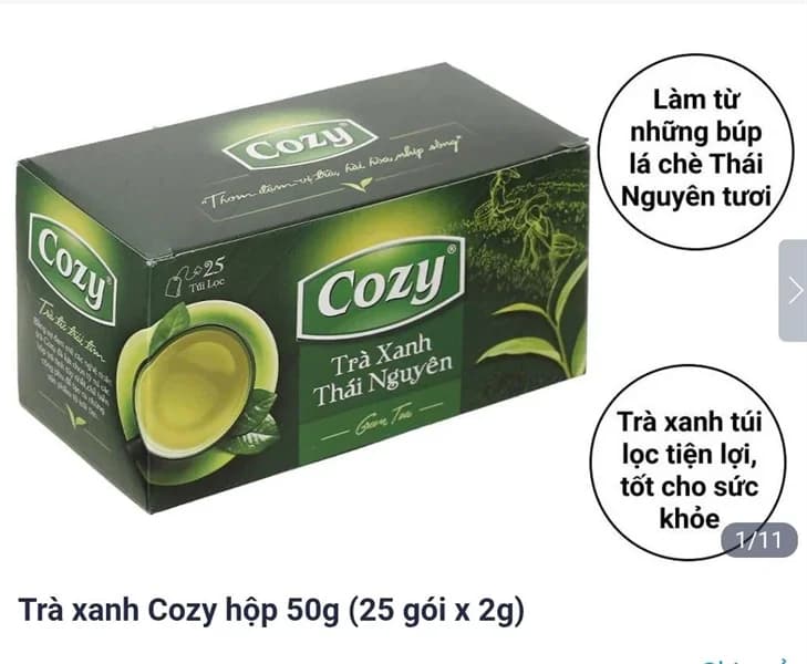 Trà xanh Cozy hộp 50gr