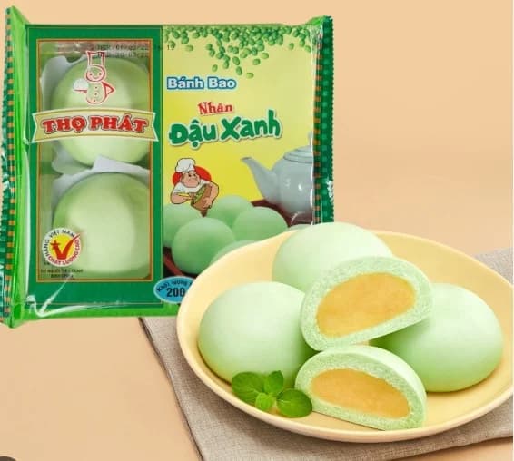 Bánh bao chay có nhân (200gr/ bịch) (4 cái/bịch)