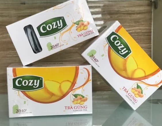 Trà gừng Cozy túi lọc 20 gói/ hộp