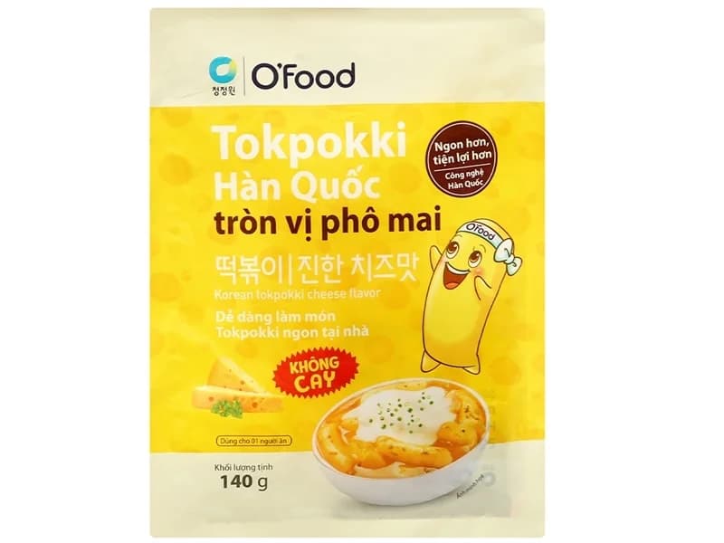 Tokpokki vị phô mai O'FOOD 300g