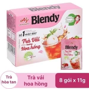 Trà vải hương hoa hồng Ajinomoto Blendy (24h/th)