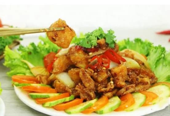 Sụn gà chiên mắm