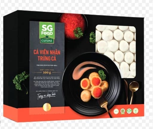 Cá viên nhân trứng cá 500gr