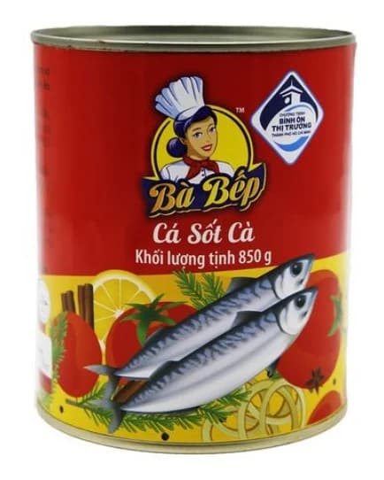 Cá hộp sốt cà bà bếp 855gr