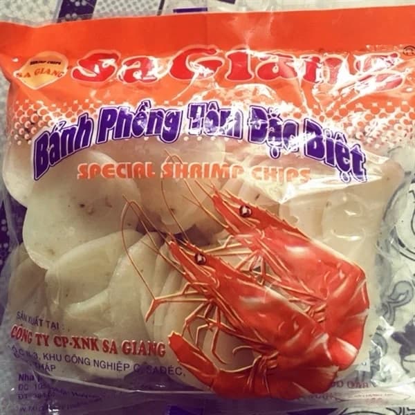 Bánh phồng tôm Sa Giang 100g cam