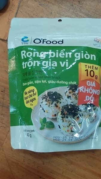 Rong biển giòn trộn gia vị OFood 40g