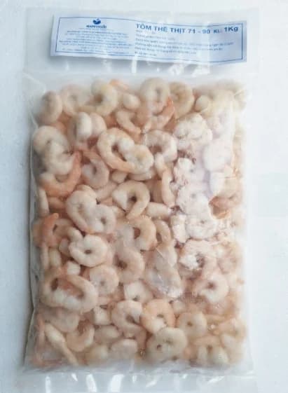 Tôm đông lạnh bóc vỏ CP