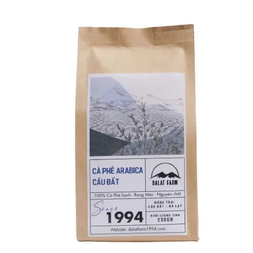 Cà phê bột Arabica Cầu Đất 250g