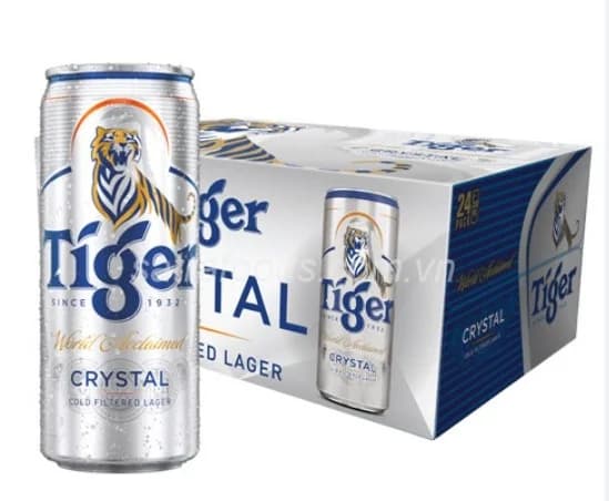 Bia Tiger bạc lon 330ml