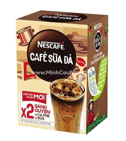 Cafe sữa nescafe hộp 10 gói x 24gr